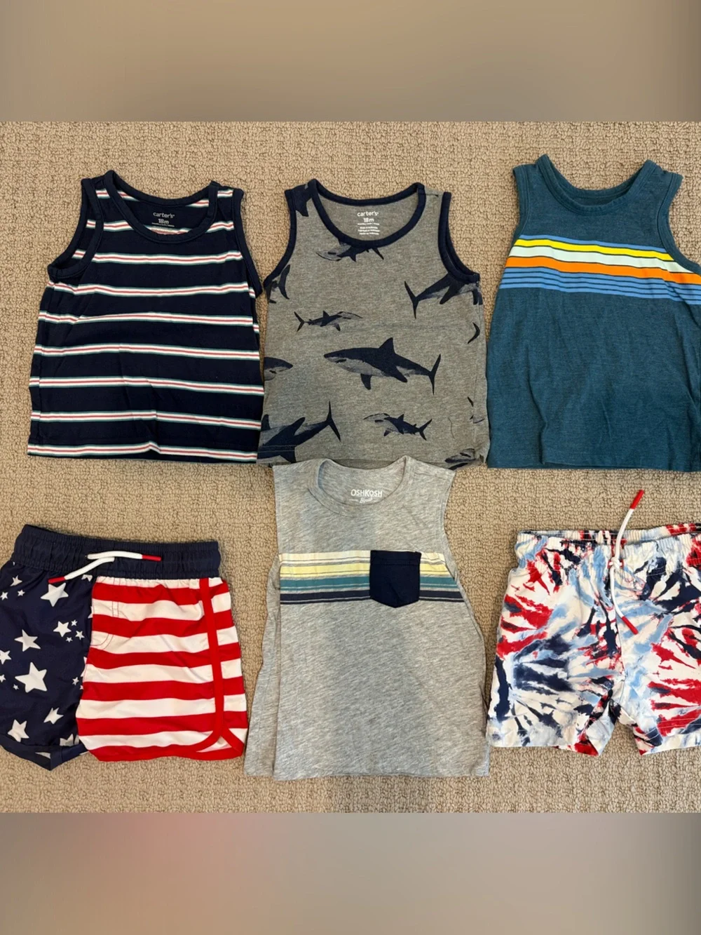 18M Boys Tank & Boardshorts Bundle